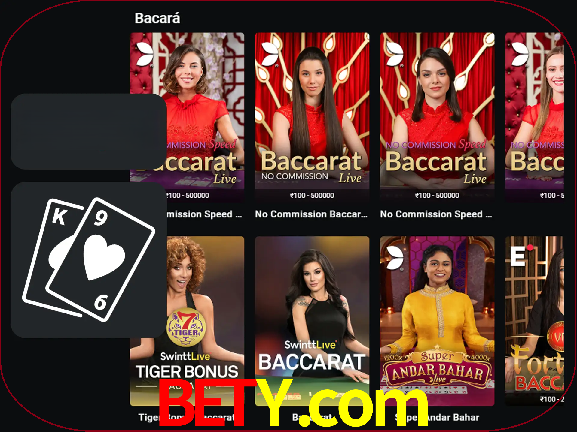 Ganhe muito dinheiro jogando jogos de bacará.